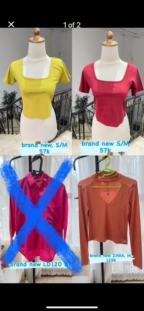 ATASAN BRAND NEW ZARA dan nobrand