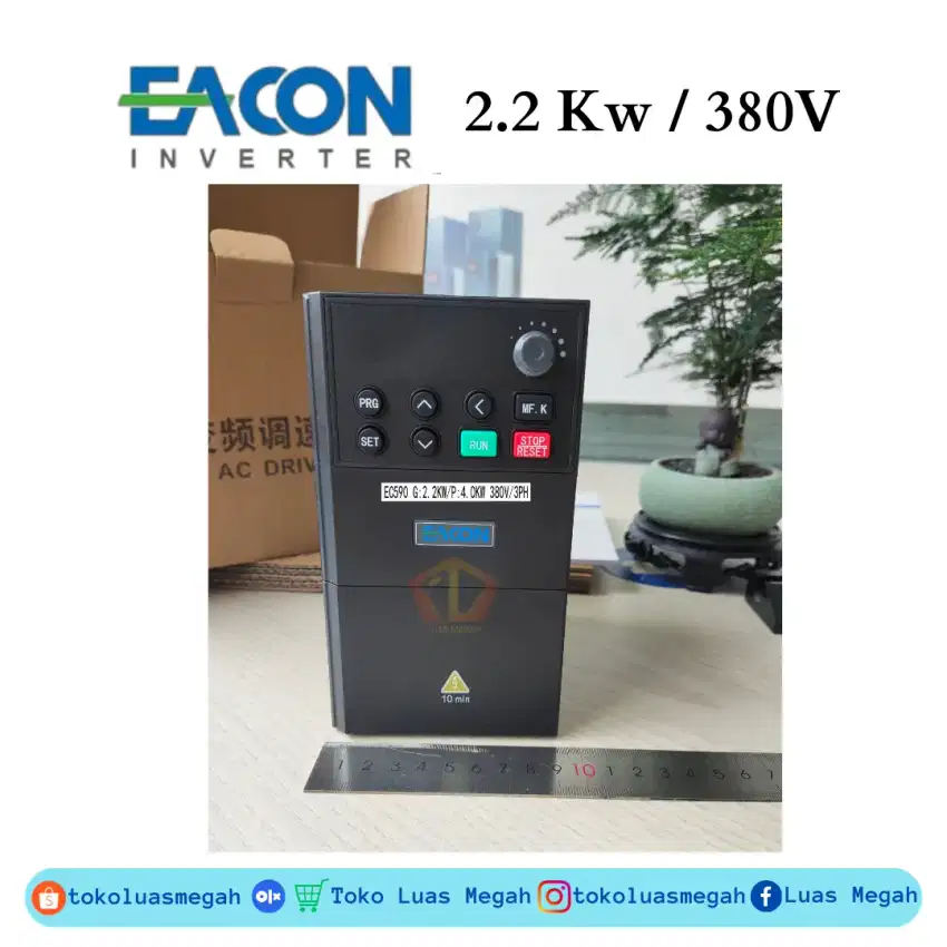 INVERTER EACON Series 590 2,2 Kw / 3 Phase / 380Volt