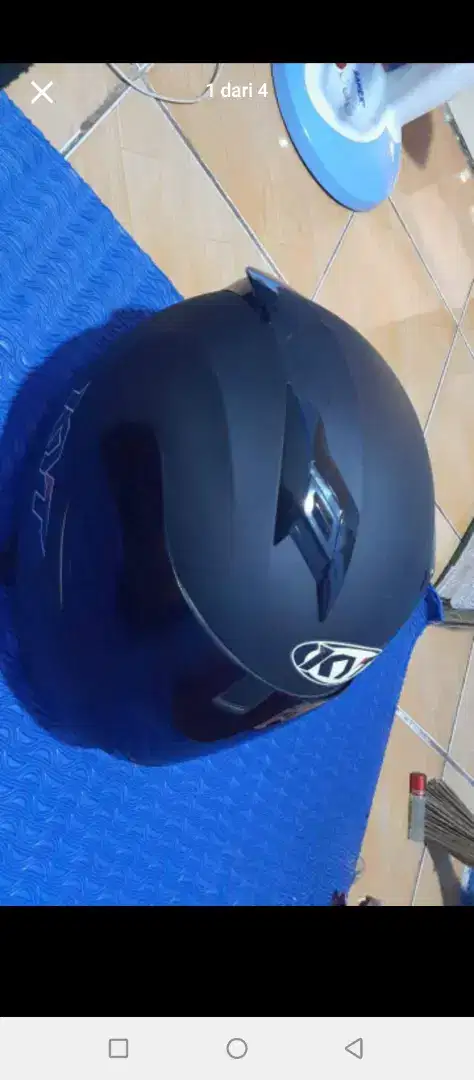 Helm KYT full warna hitam dop