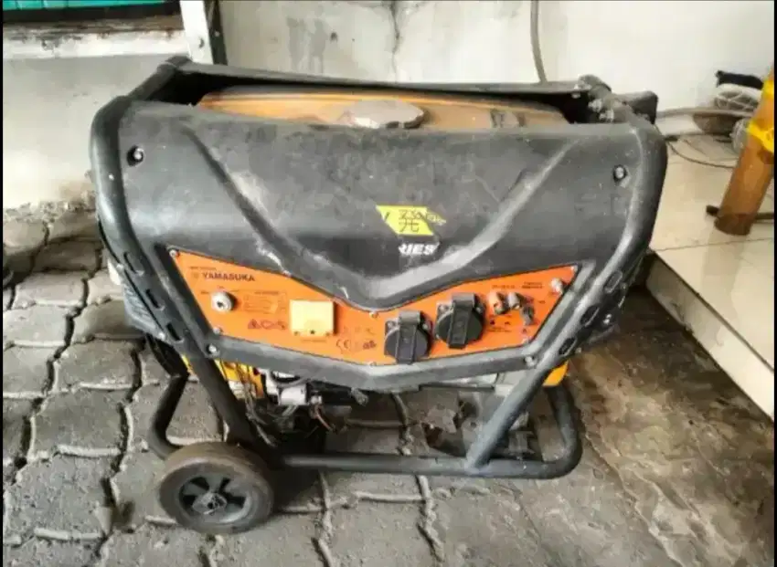 Dijual Cepat Murah Genset Yamasuka 4800 Starter & Engkol Roda Besar