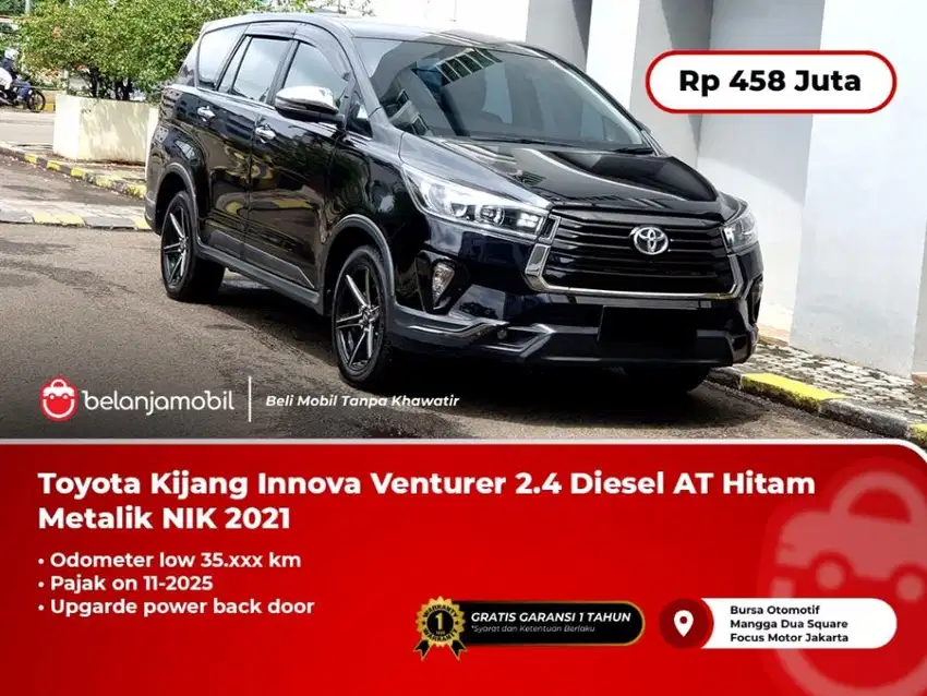 LOW KM !!! INNOVA VENTURER DIESEL 2021 / 2022 HITAM