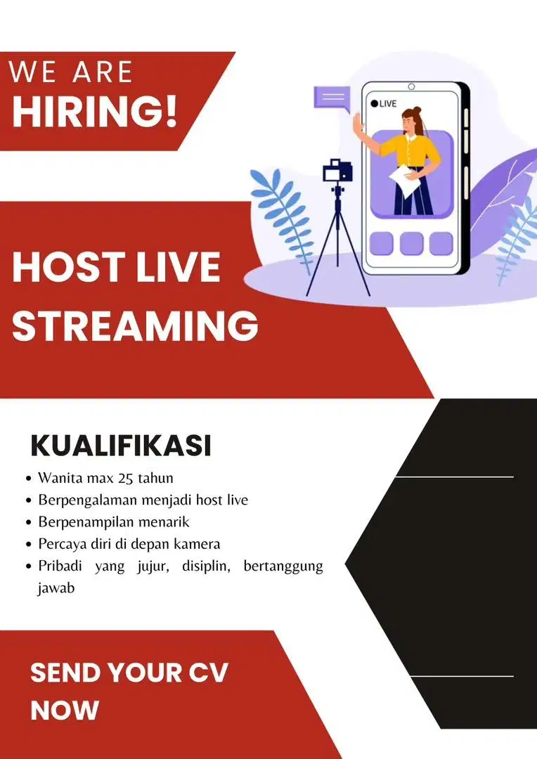 Hire HOST LIVE STREAMING