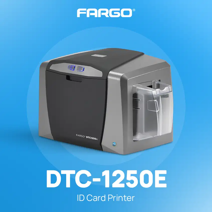 Fargo DTC1250e ID Card Printer Single Side 300 dpi USB
