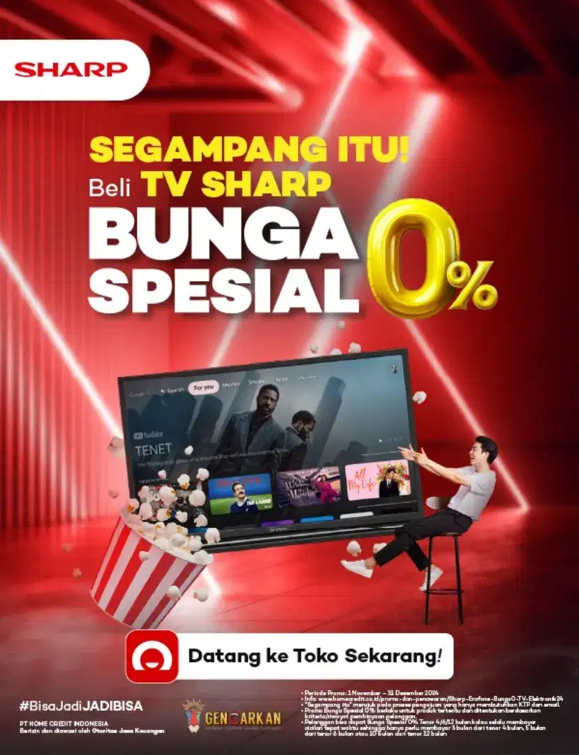 Kredit TV Promo spesial bunga 0%