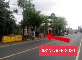 Tanah murah strategis tepi jl raya di purwokerto barat MD