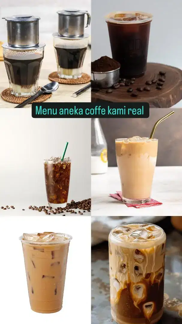 Aneka coffe ala cafe hrga kaki 5 bisa pesan antr