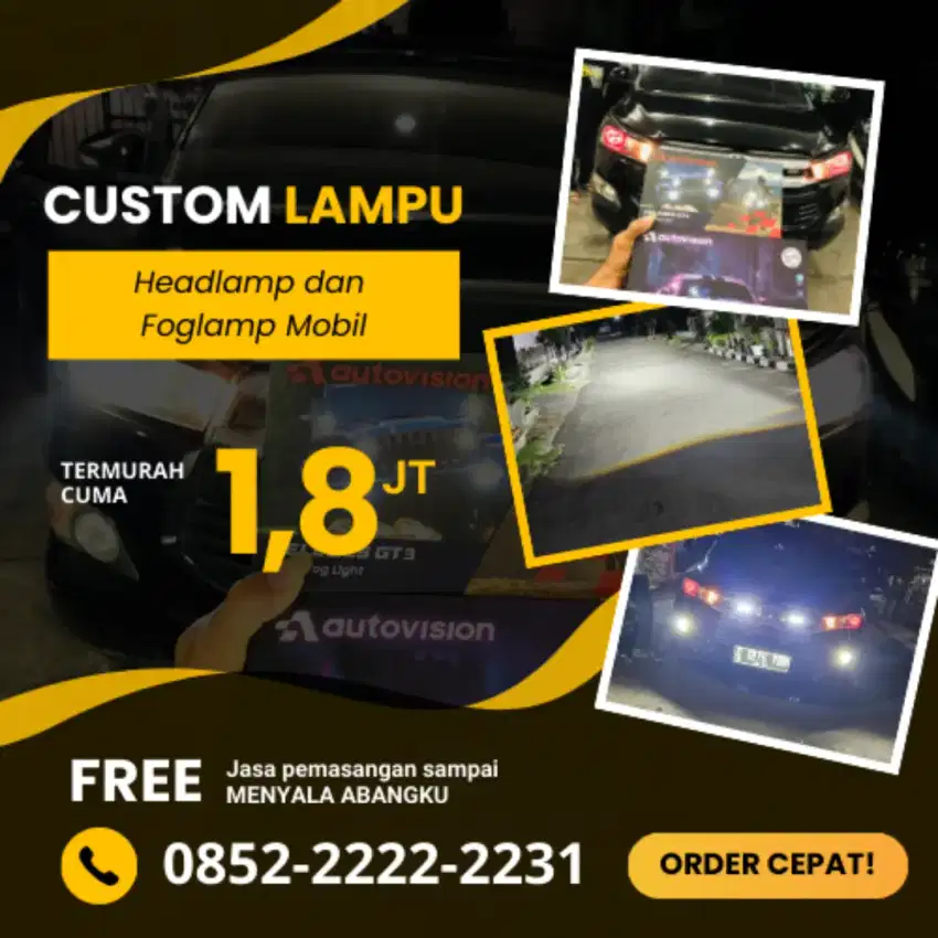 Custom Lampu Mobil Headlamp Mobil Biled Projector Mini Projie Led HID