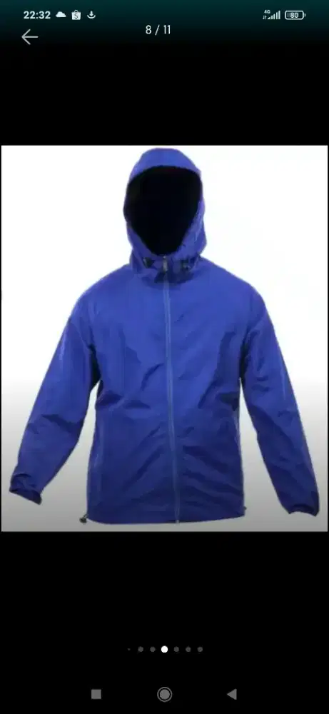 Jaket parasut Runing, outdoor