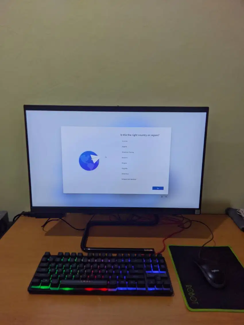 All in One PC Lenovo Intel Core i3 Gen 10th Fullset