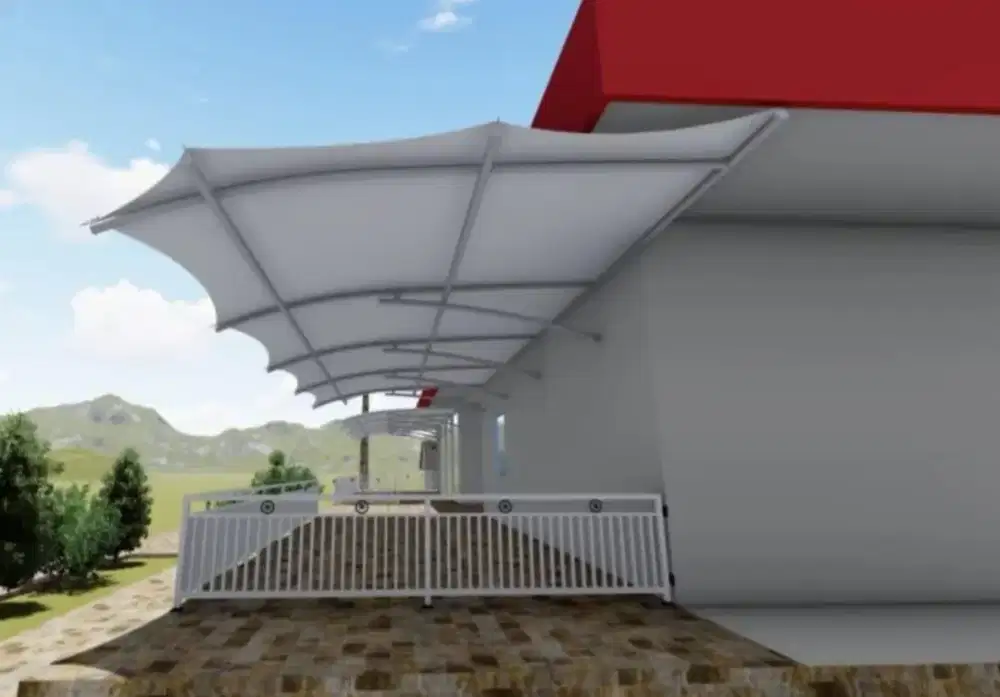 Pasang Canopi Membrane