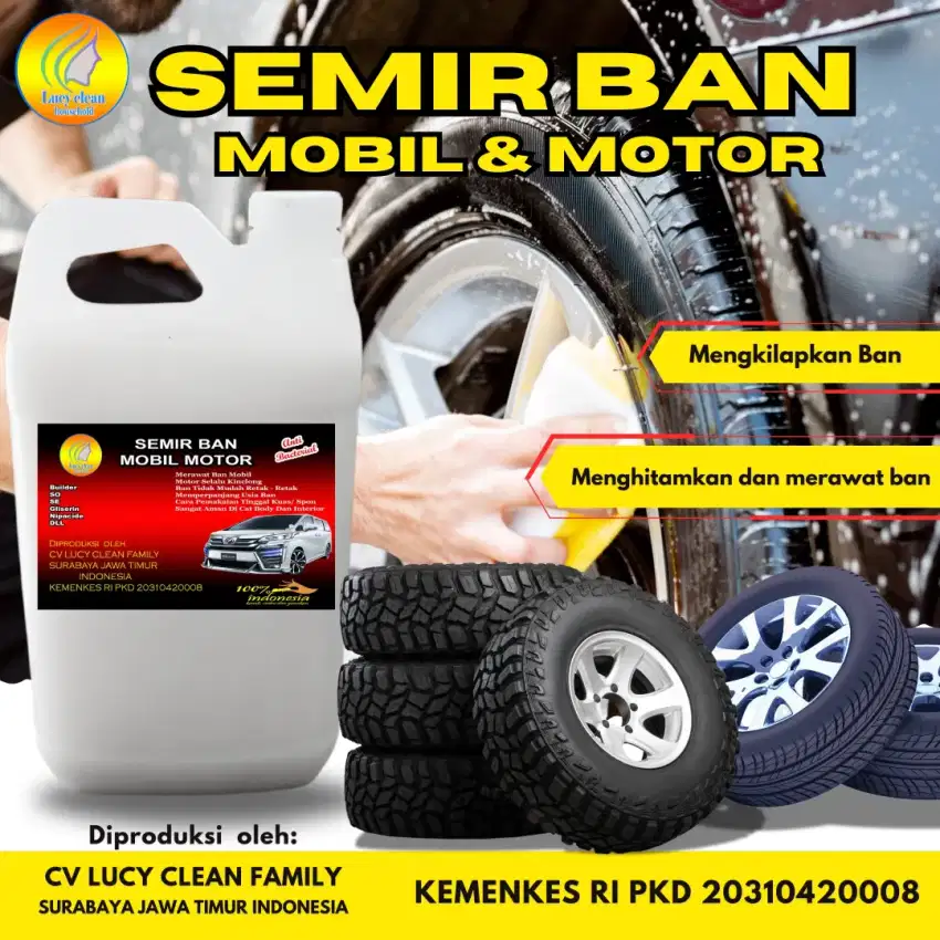 Pengkilap ban .Semir ban / silikon ban sudah berizin edar KEMENKES RI