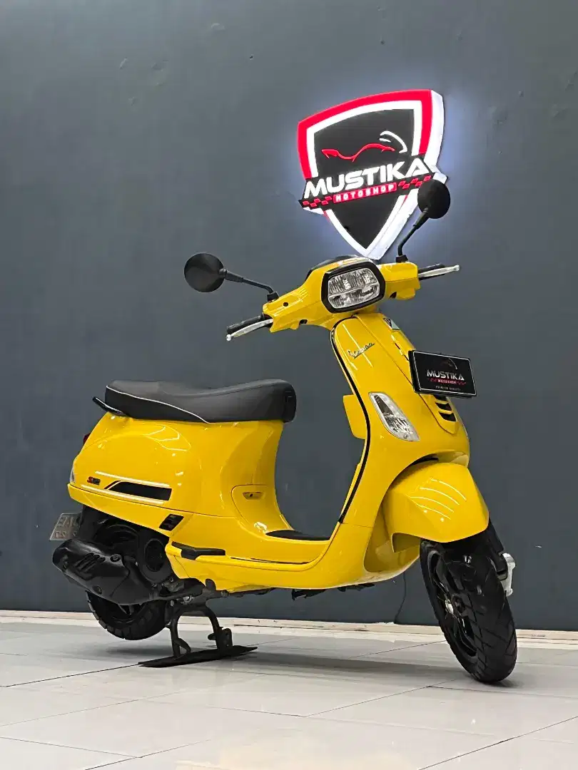 ODO 6RB‼️ Vespa S125 Facelift 2022 Kuning favorit Mustika motor