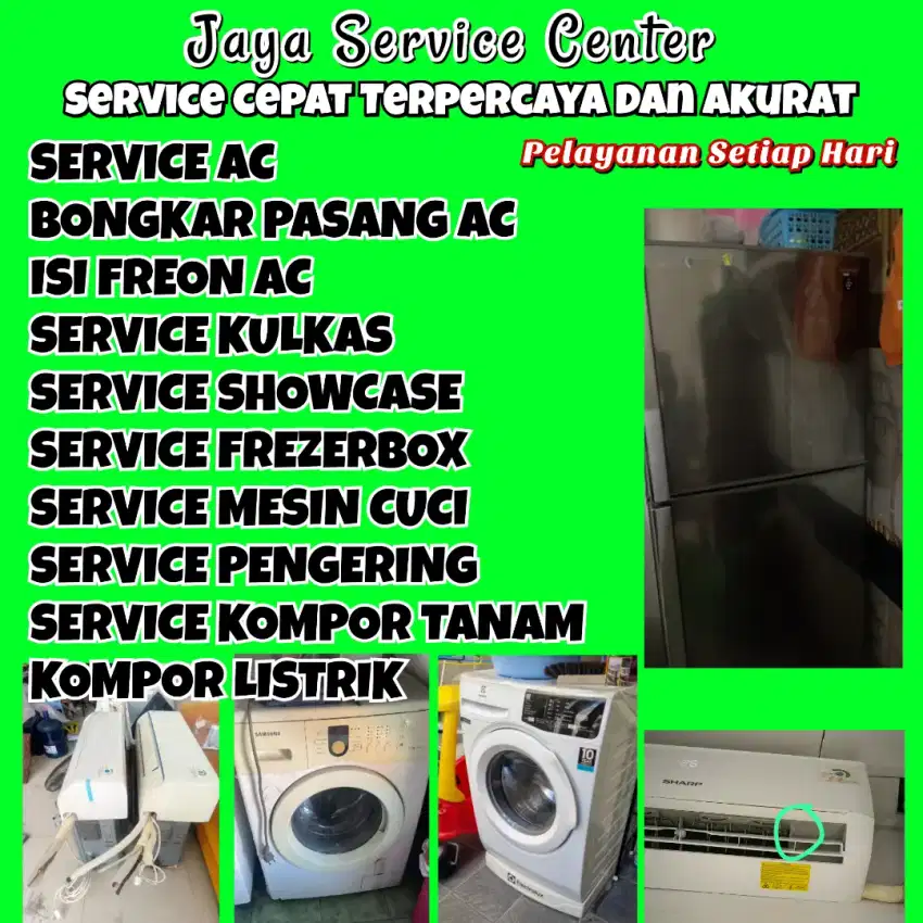 Service AC Kulkas Frezer Servis Mesin Cuci Bongkar AC Pasang AC Krian