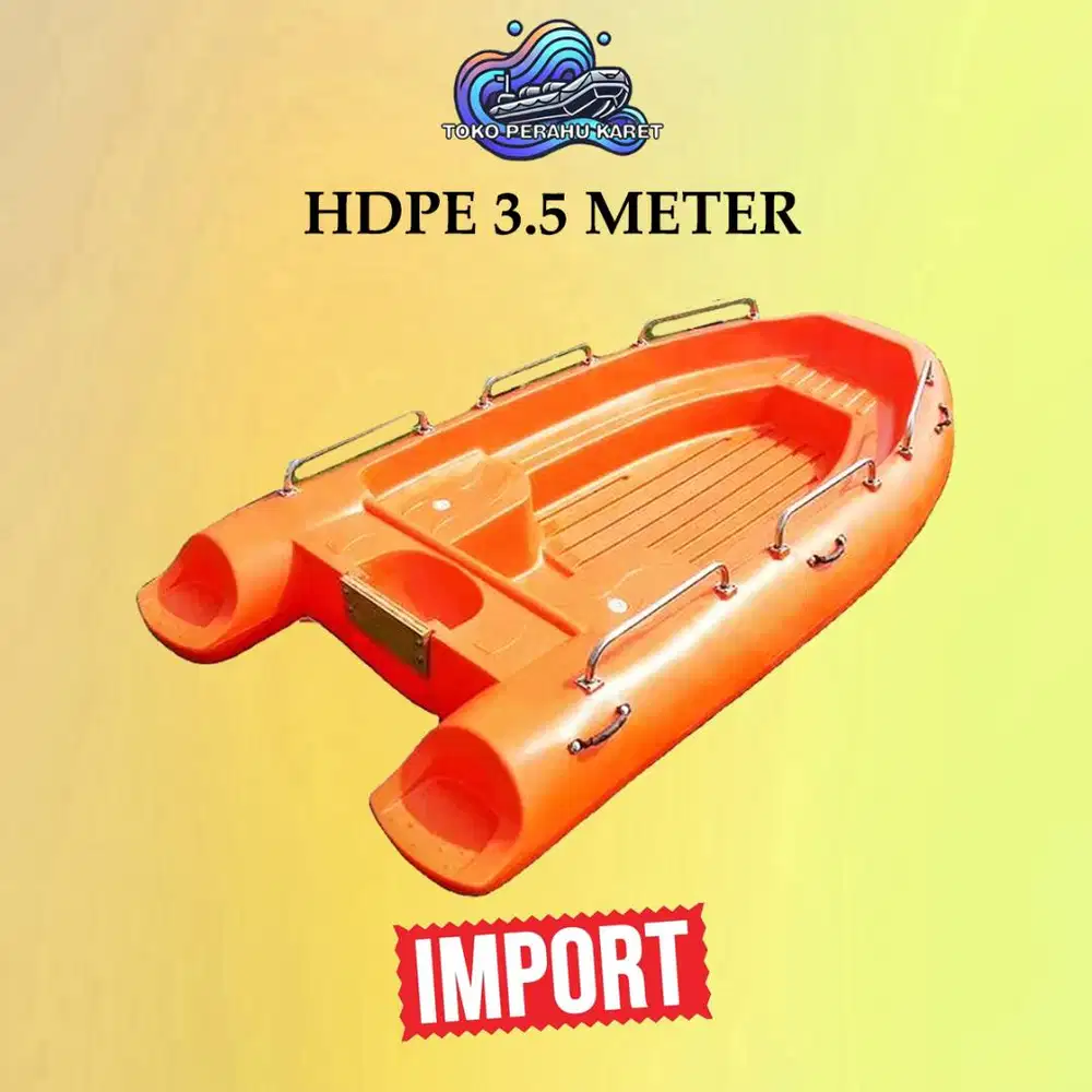 Perahu Polyethylene HDPE 3.5 Meter, lebih kuat dari Perahu Karet