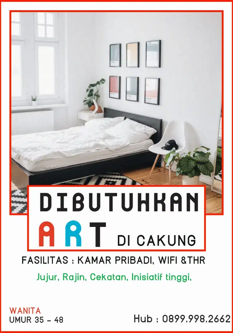 Dibutuhkan ART area Cakung