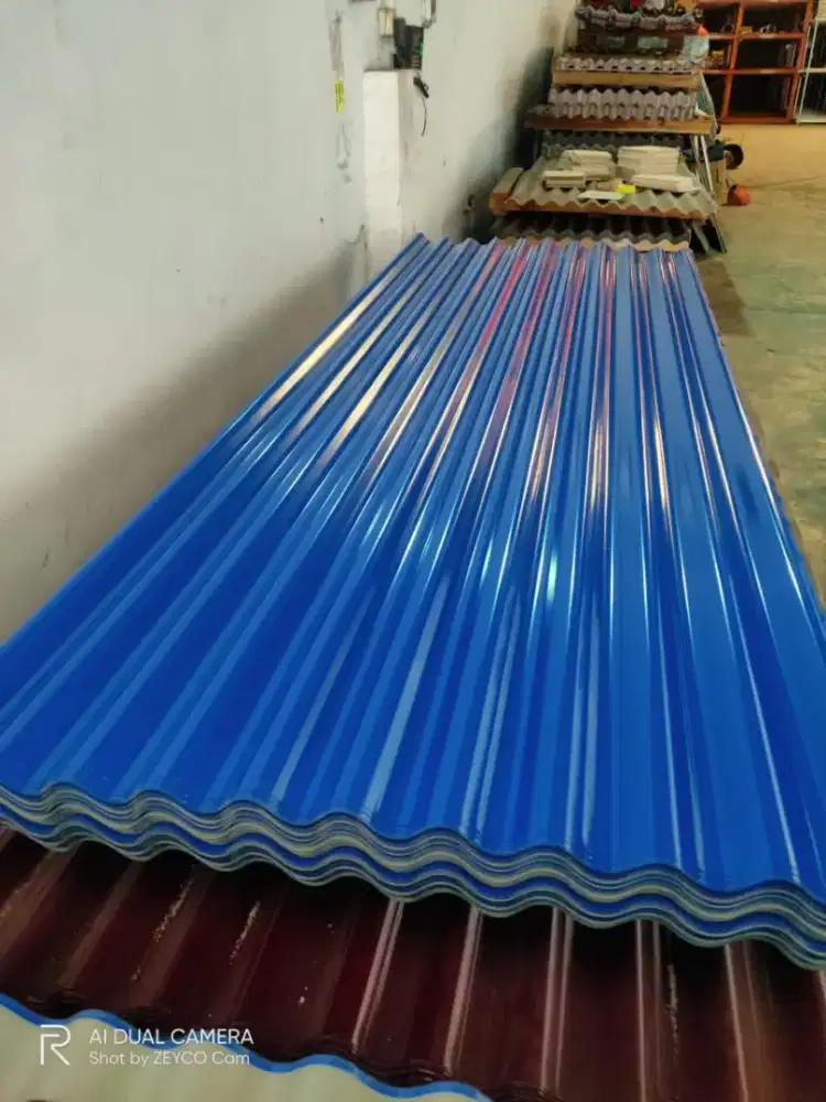 Seng warna gelombang ukuran dari 6kaki sampai 8kaki