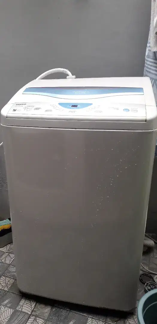 Mesin Cuci 1 Tabung AUTOMATIC SANYO ASW-85SB.Irit Listrik.7 KG