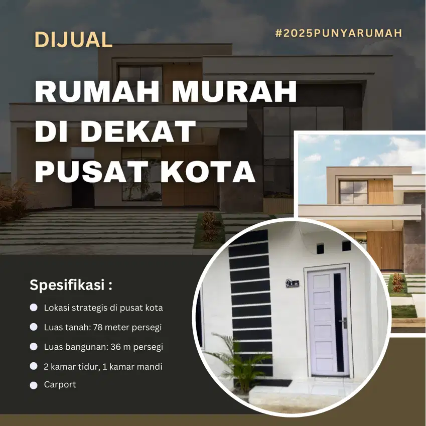 PERUMAHAN SUBSIDI MURAH DP 0% DEKAT PUSAT KOTA