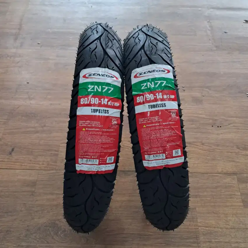 ZENEOS ZN77 T/L 80/90 R14 M/C 40P (HARGA YG TERTERA UTK 1PCS)