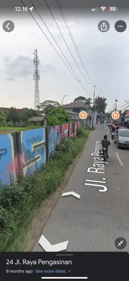 tanah pengasinan luas untuk komersil pinggir jalan murah