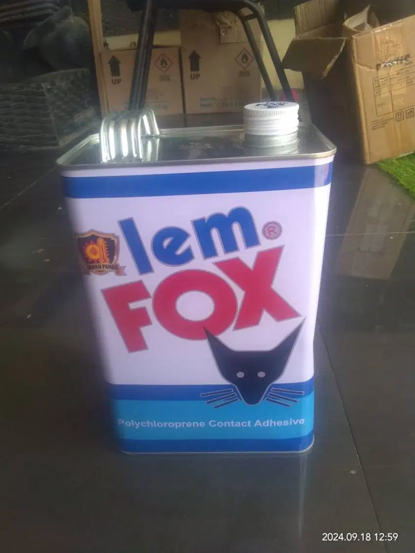 Lem Fox Kuning 2.5kg kaleng biru