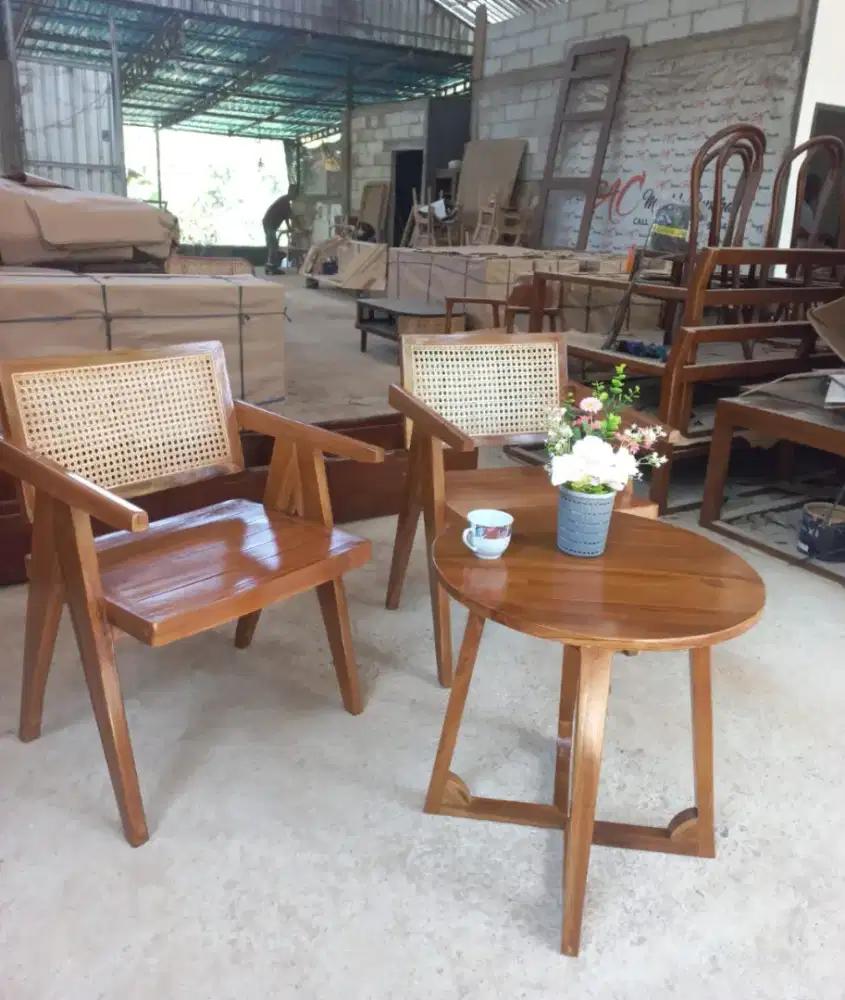 Set kursi teras jati