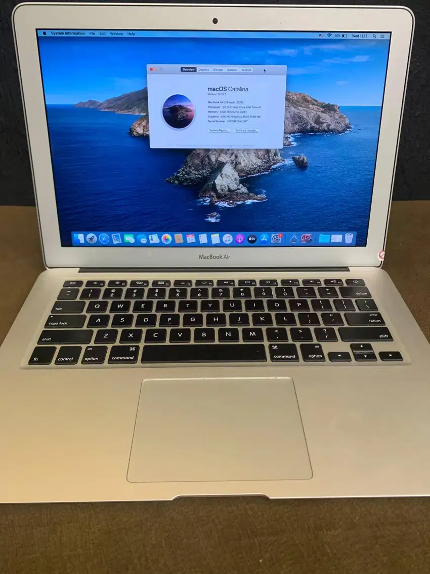 MacBook Air 2017 8/256 13 inch kondisi normal no minus