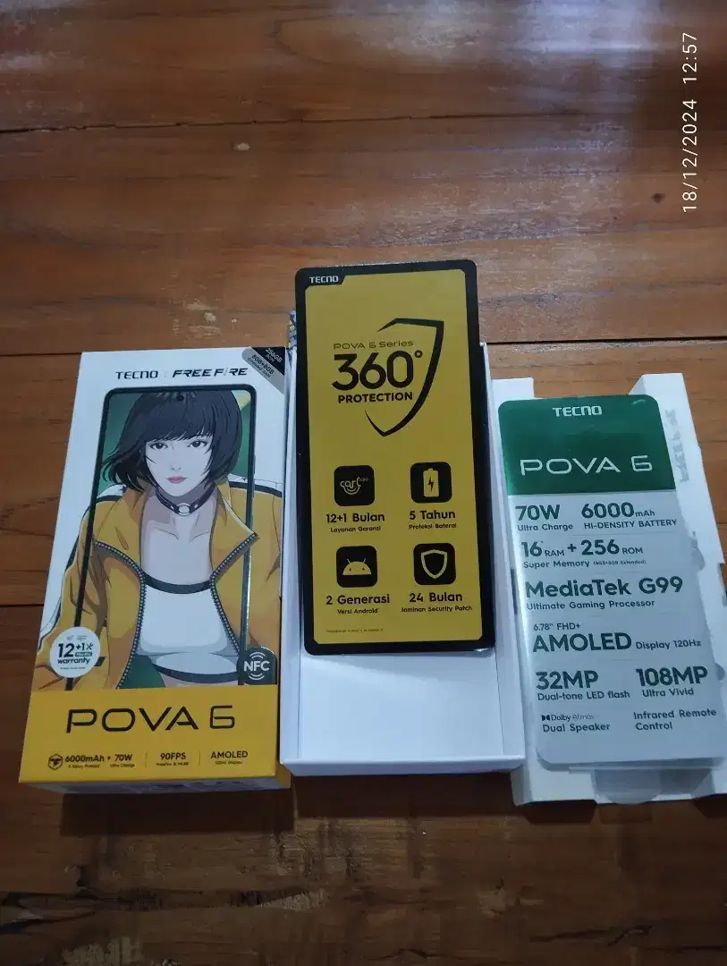 Jual santai Hp android tecno Pova 6 nego tipis