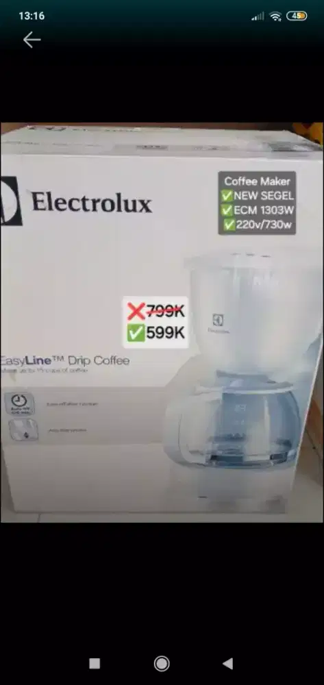 coffee maker new segel