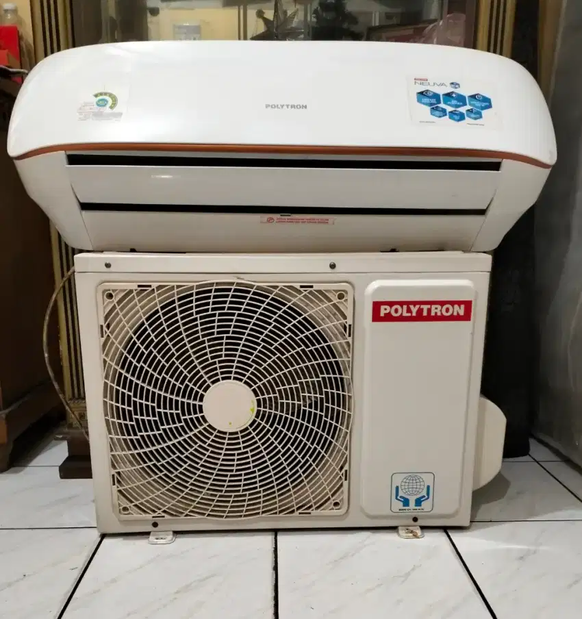 ac split 1/2 pk polytron dingin, bagus