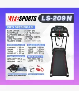 Treadmill alat fitnes murah promo bergaransi