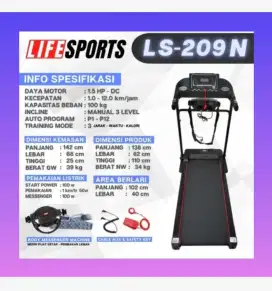 Alat fitnes olahraga treadmill elektrik murah promo bisa COD