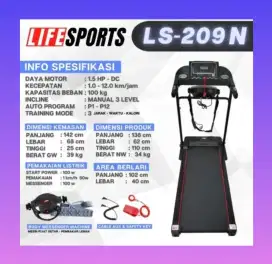 Treadmill elektrik promo bisa COD beegaransi