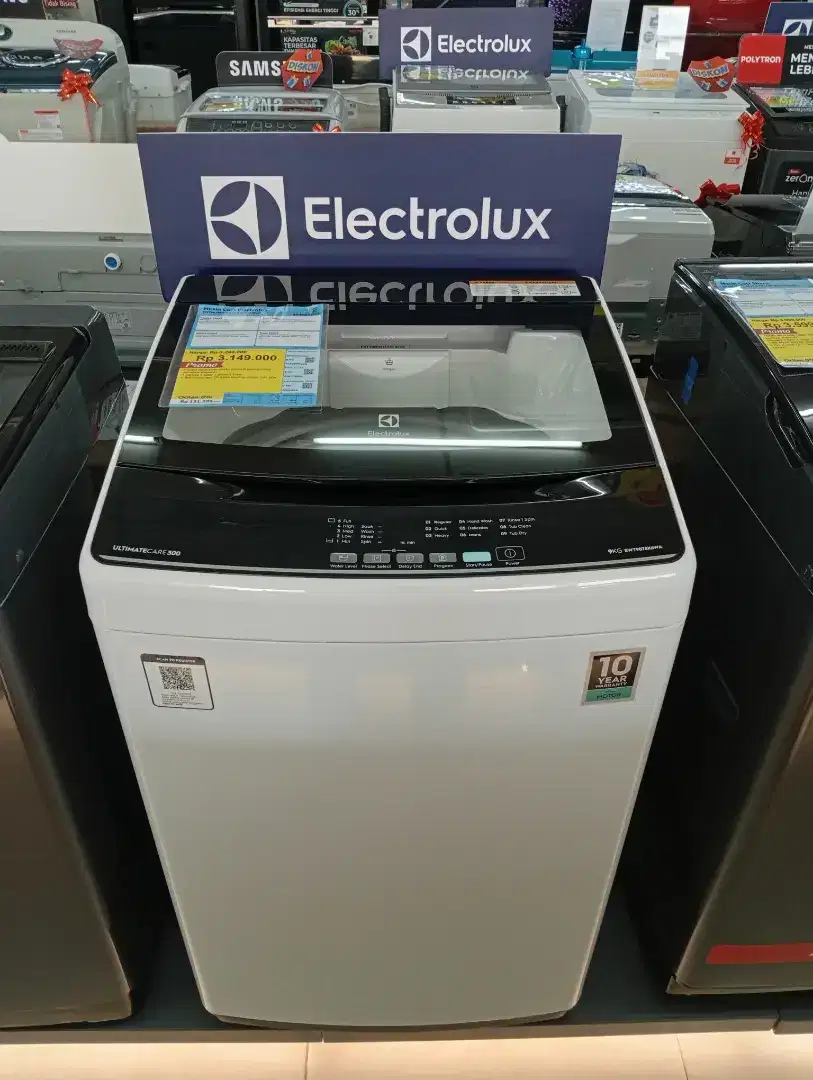 Mesin Cuci Top Load Electrolux 9 KG Bisa dicicil tanpa kartu bunga 0%