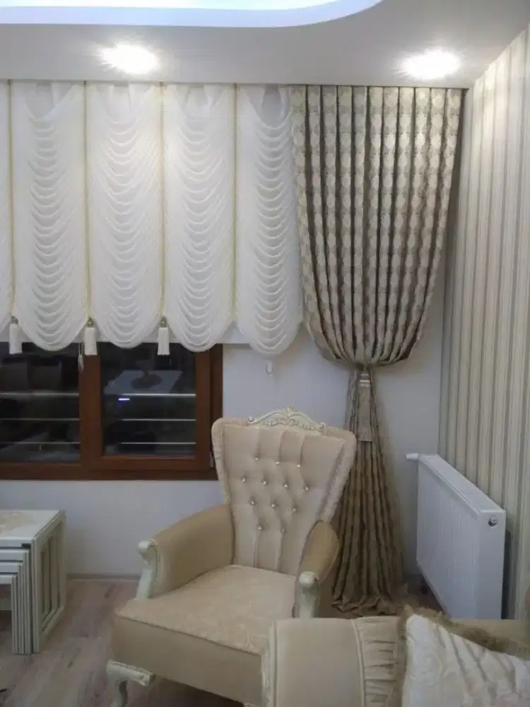 Pasang tirai jendela gorden gordyn roller blind vertikal rollblind viv