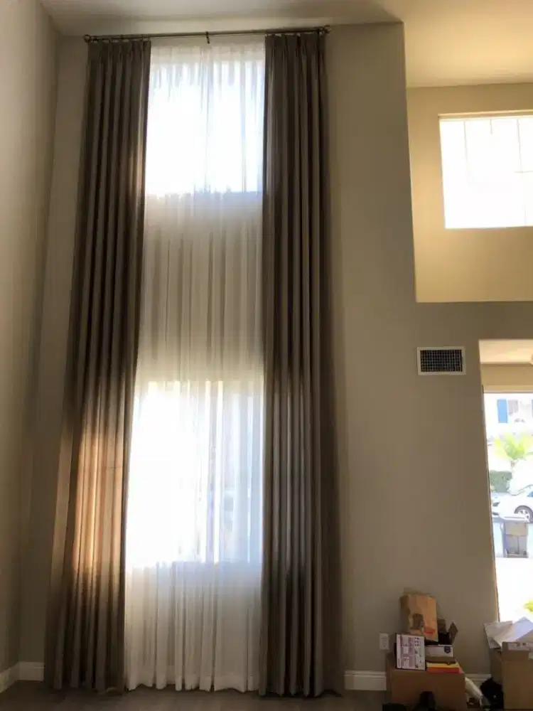 Pasang tirai jendela gorden gordyn roller blind vertikal rollblind viv