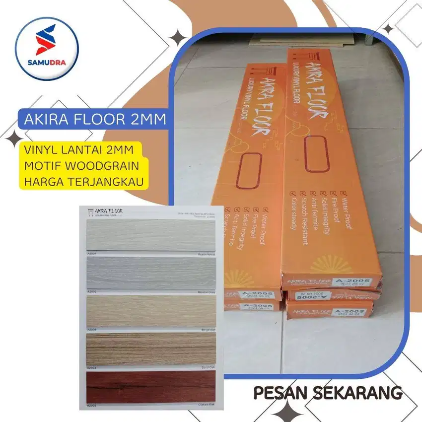 jual vinyl lantai akira 2mm per box untuk 3 meter