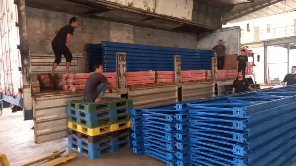 Jual Rak Heavy Duty kapasitas 2 ton per susun level  harga pabrik