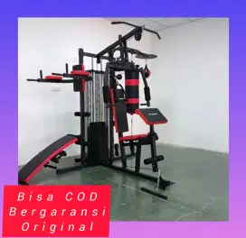 Home gym samsak 3 sisi murah alat fitnes treadmill sepeda statis