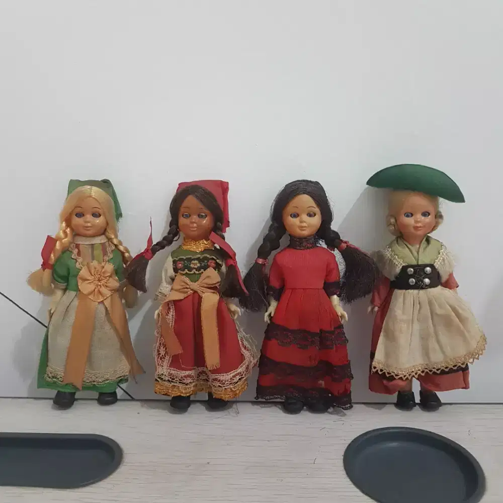 Pajangan Boneka Vintage Eropa Nationality Doll Irlandia Jerman Spanyol