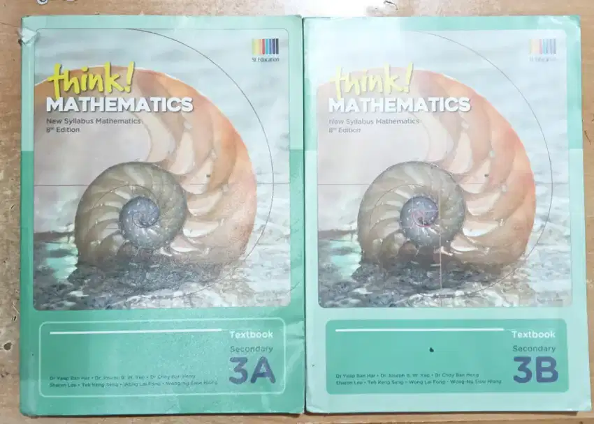 Buku Textbook Pelajaran Matematika Think Mathematics Secondary 3A 3B