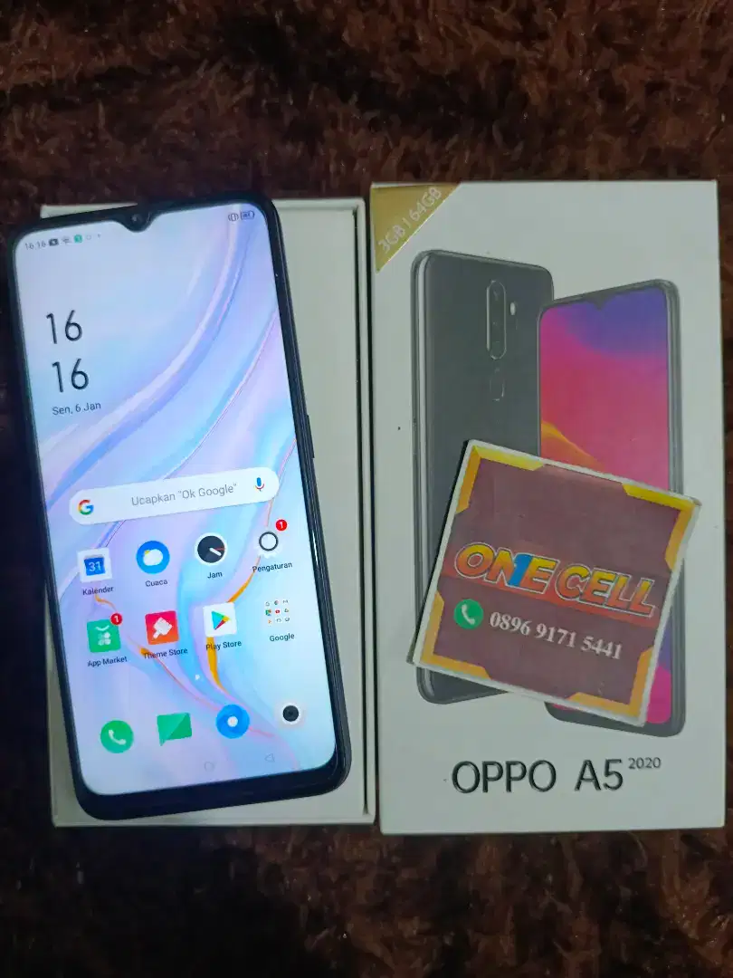 Oppo A5 2020 Ram 3/64GB Fullset Ori Mulus