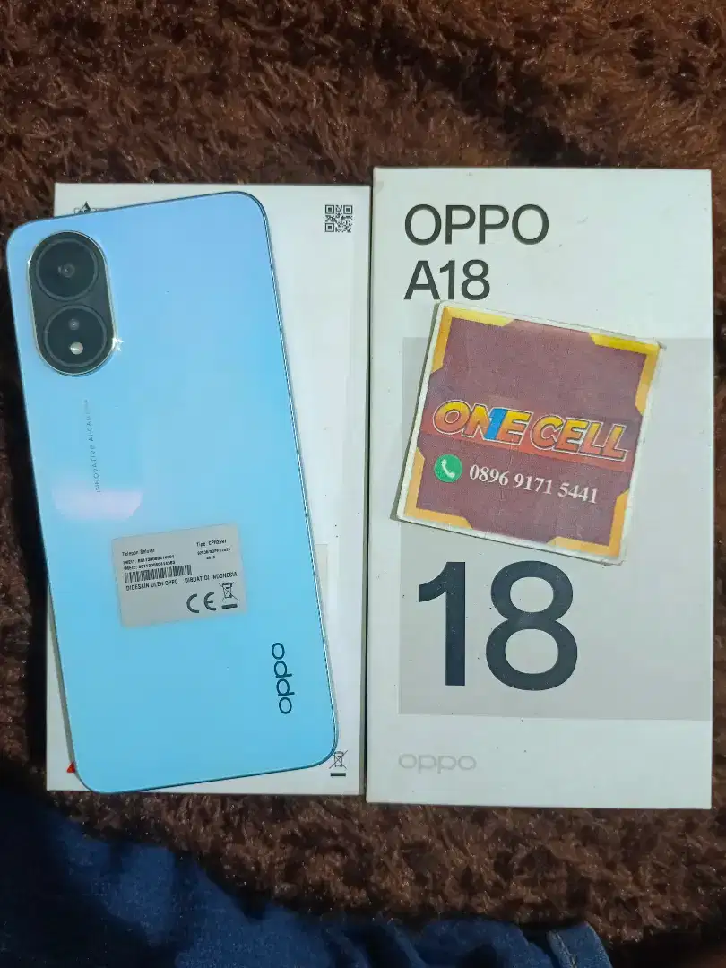 Oppo A18 Ram 4+4/128GB Fullset Ori Mulus