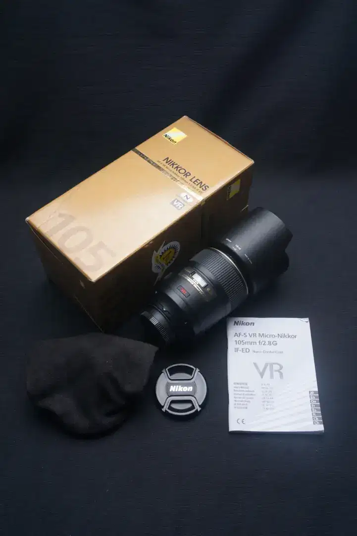 NIKON AFS 105MM F2.8 LIKE NEW FULLSET