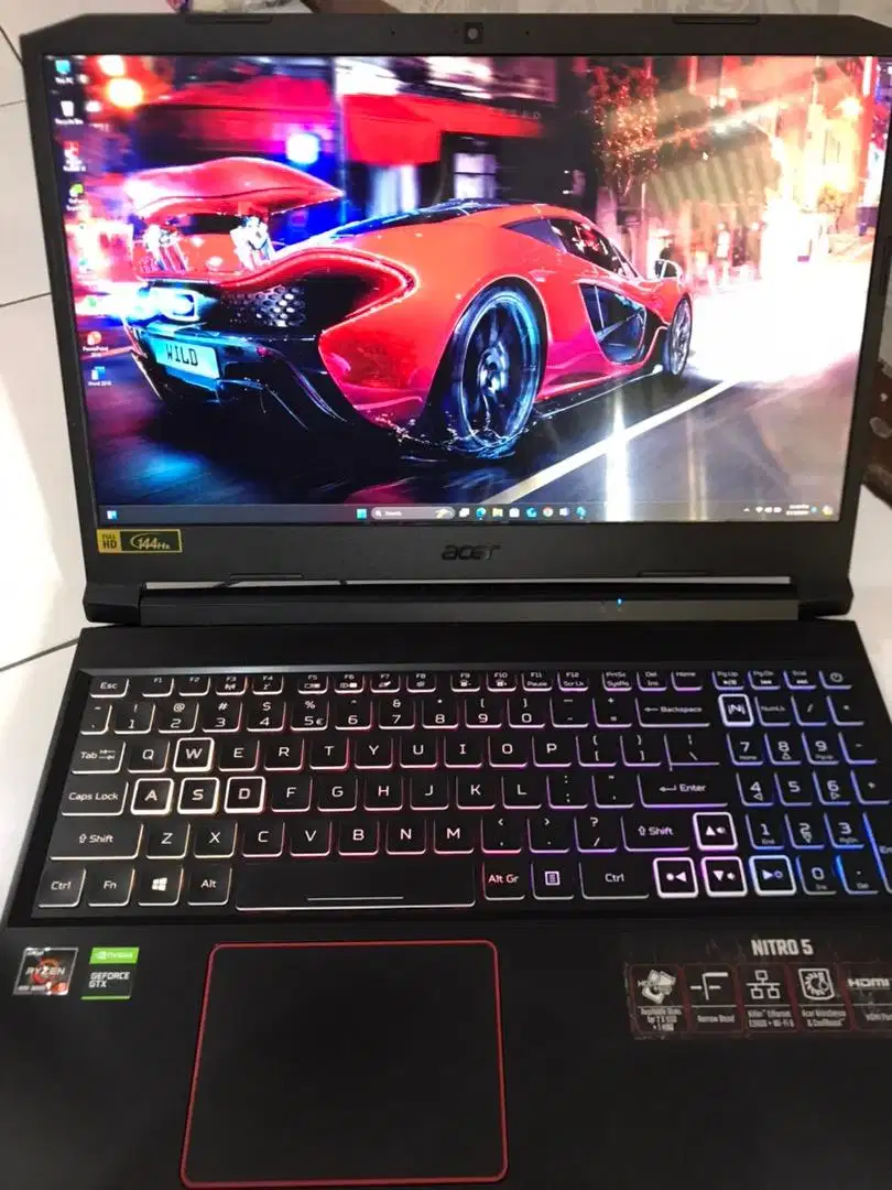 Laptop Gaming acer nitro 5 AN515-44 AMD Ryzen 5-4600H VGA GTX 1650 ti