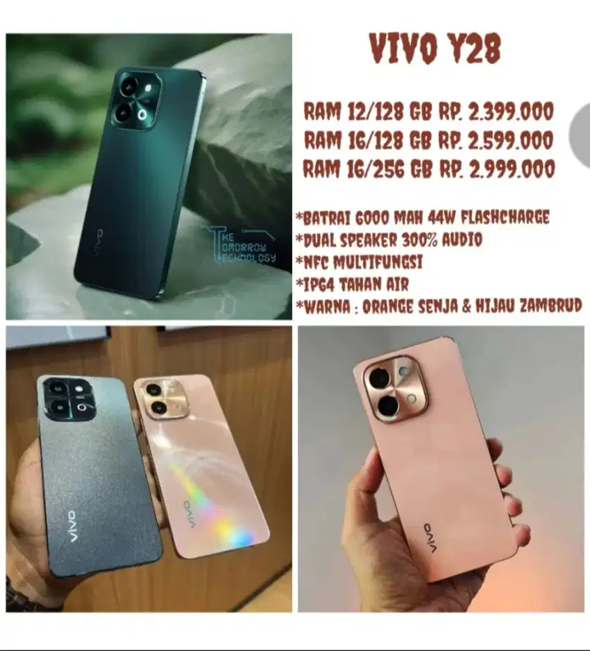 READY VIVO Y28 8/256 GB CASH / KREDIT