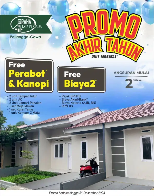 JUAL RUMAH MODEREN  HARGA TERJANGKAU