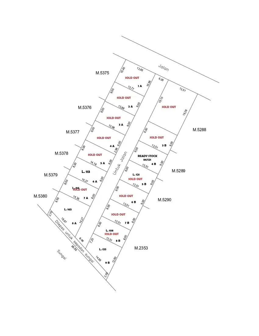 tanah kavling dengan luas 133 di solo harga murah sertifikat SHM