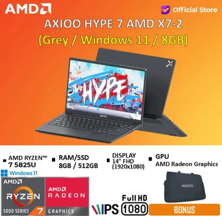 Axioo Hype 7 AMD X7-2