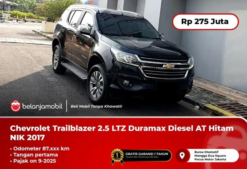 Chevrolet Trailblazer 2.5 LTZ Duramax Diesel AT Hitam 2017/2018